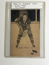 1948-52 Exhibits Hockey BILLY REAY Montreal Canadiens 5 1/4 x 3 1/4 RARELY SEEN