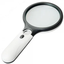 Magnifier 3 LED Light, Marrywindix 3X 45X Handheld Magnifier Reading Magnifying
