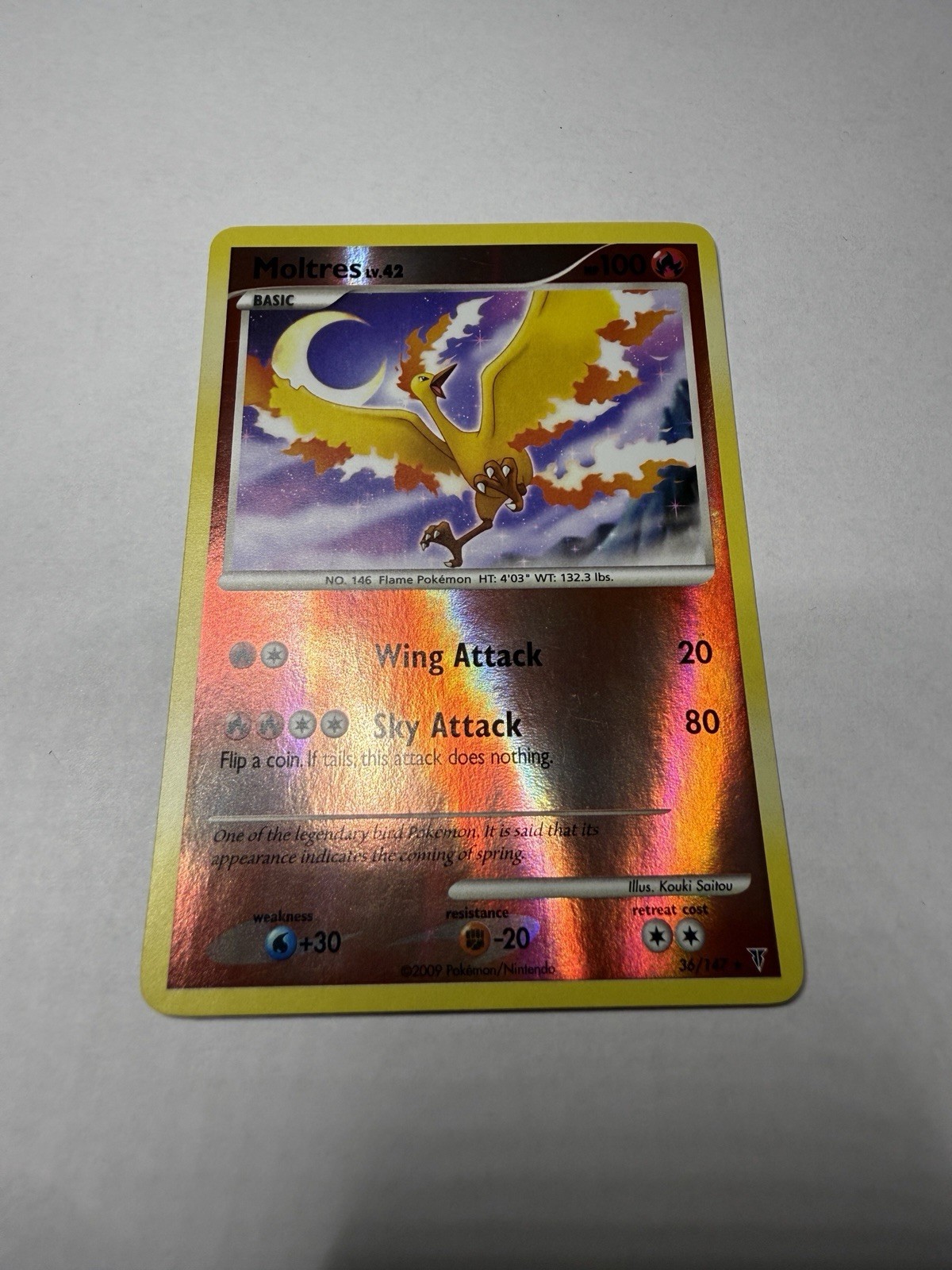 Moltres 36/147 Supreme Victors Reverse Holo LP Pokemon Card