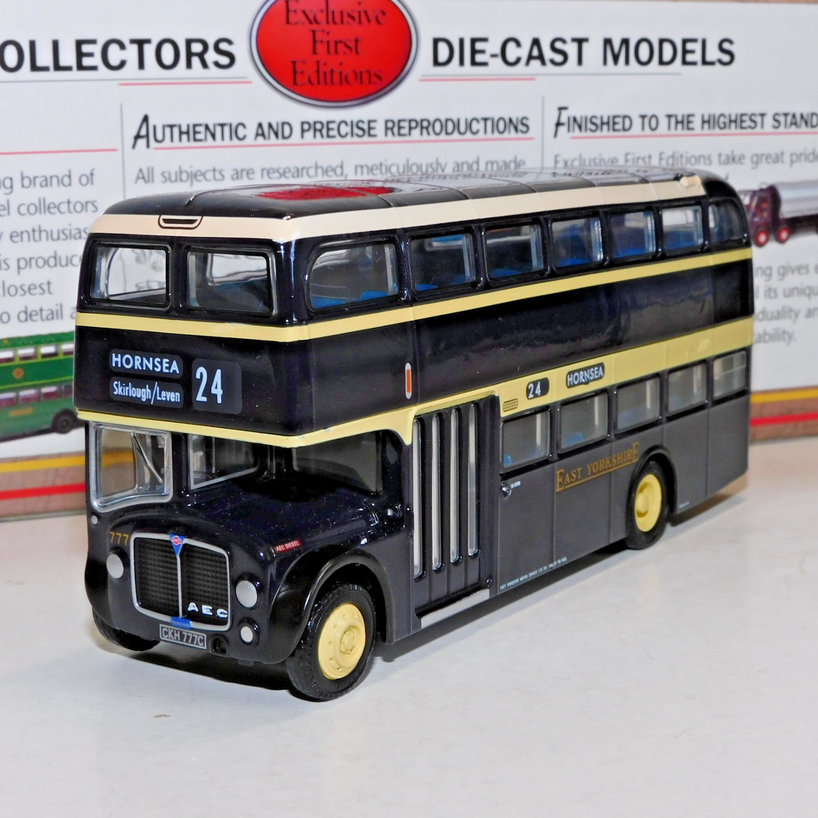 EFE AEC RENOWN BUS EAST YORKSHIRE ROUTE 24 HORNSEA 1/76 30603