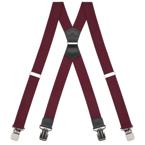 Buyless Fashion Heavy Duty Suspender Men - 48 Straps 1 1/2 - X Back Strong Clips - Picture 57 of 98