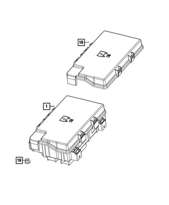 Genuine Mopar Intelligent Power Power Distribution Center 68437289AB
