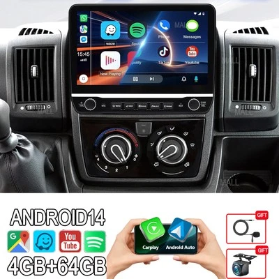 AUTOPARTS-MICHAEL 64G ANDROID14 CARPLAY FOR CITROEN RELAY PEUGEOT BOXER FIAT DUCATO CAR RADIO GPS