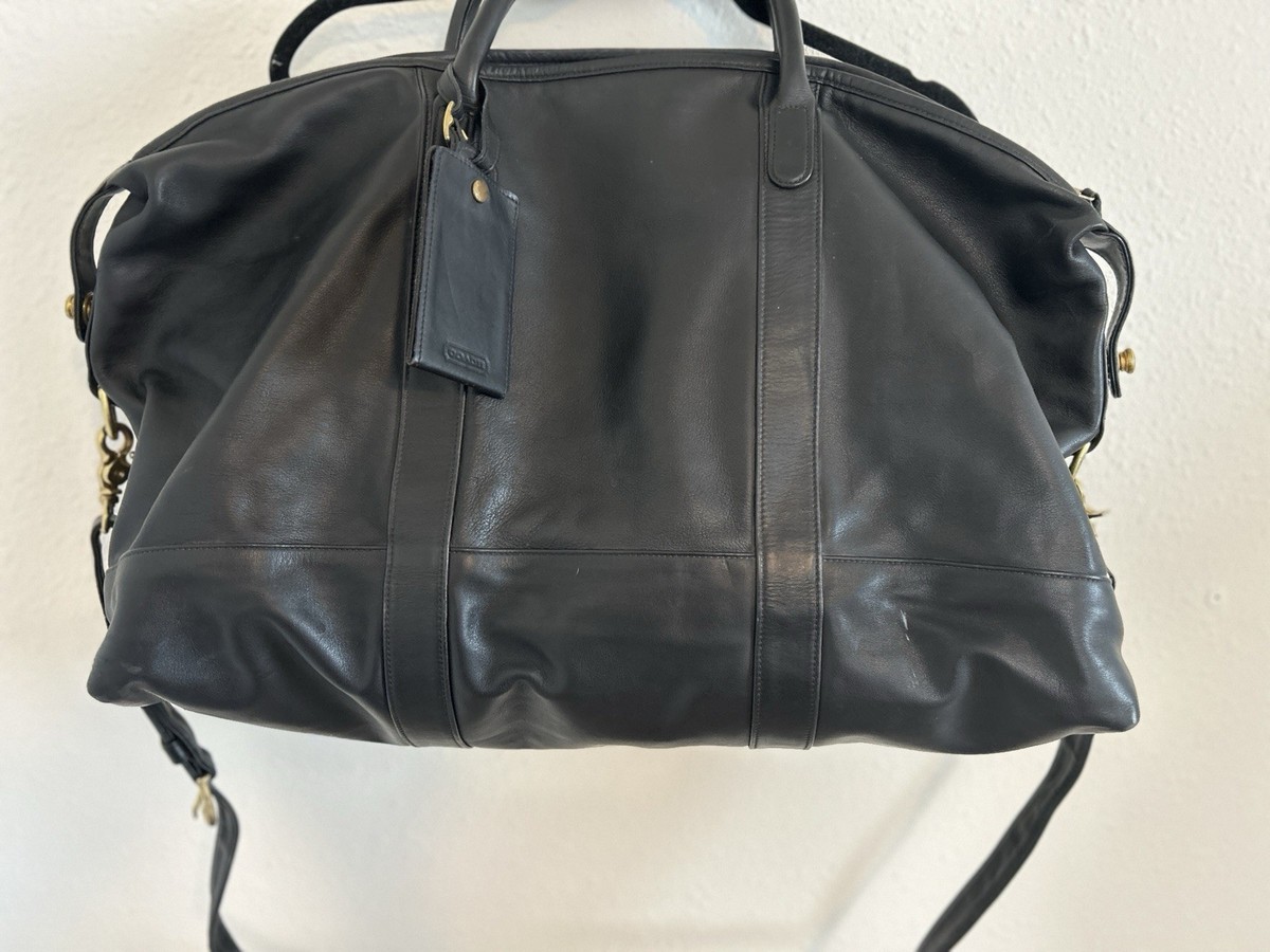 バッグ New Vintage Coach Cabin Bag Small Black Vintage Coach Cabin/Duffle Large British Tan Bag. Style No
