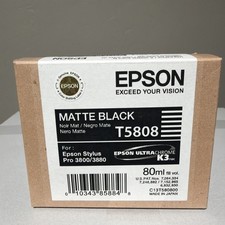 T5808 Genuine Epson Pro 3800 3880 Matte Black Ink T580800 w/exp 2014