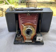 Kodak No. 2 Folding Brownie Model A Camera with Red Bellows