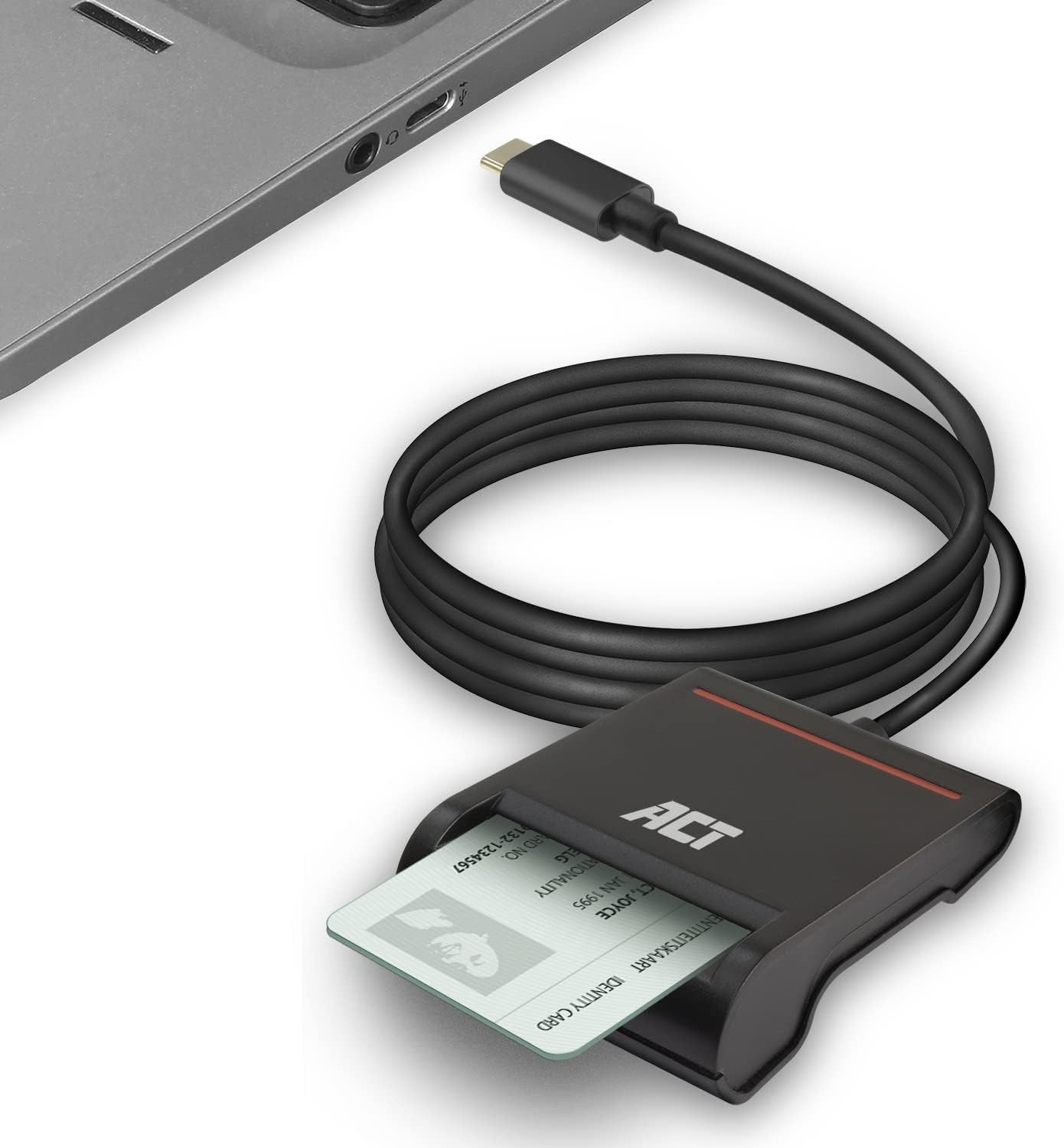 Lecteur eID Belgique USB C pour déclaration d'impôts sur PC