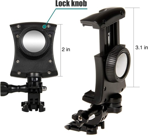 Supporto petto cellulare imbracatura cinghia supporto cellulare clip azione came - Foto 5 di 5