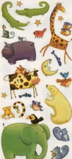 2 Sheets Vintage Stickers - Viv Eisner Mambi Me & My Big Ideas Noahs Ark Animals