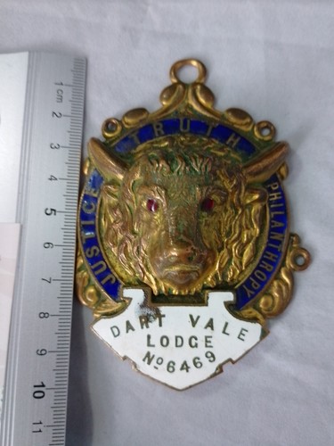 Justice Truth Philanthropy Medal Dart Vale Lodge. No 6469. Free UK Postage. E11 - Foto 3 di 4