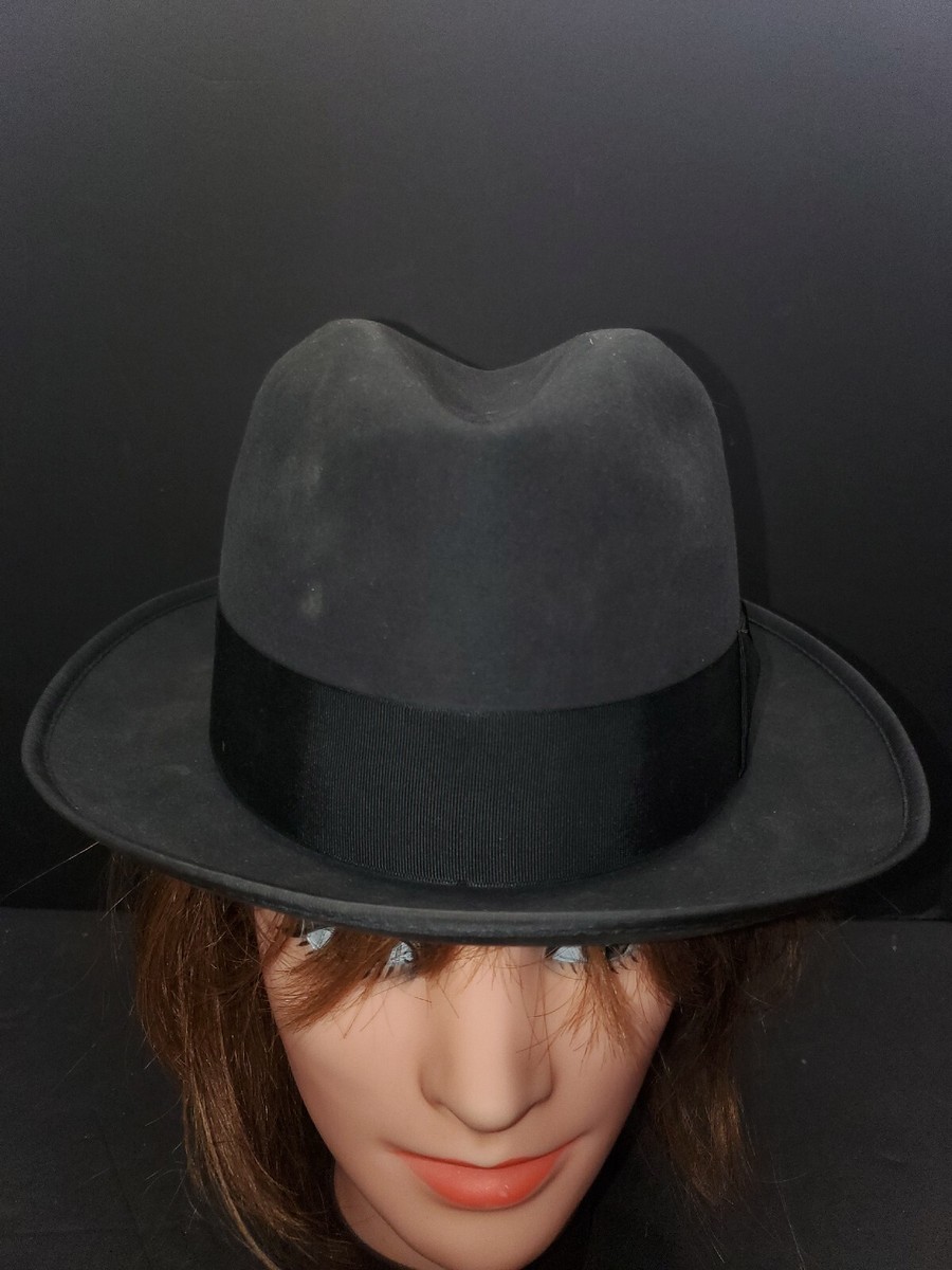 Vintage 1950s Royal Stetson Fedora Style Hat Sz 6 7/8 Aged Vintage 1950s Royal Stetson Fedora Style Hat Sz 6 7/8 Aged