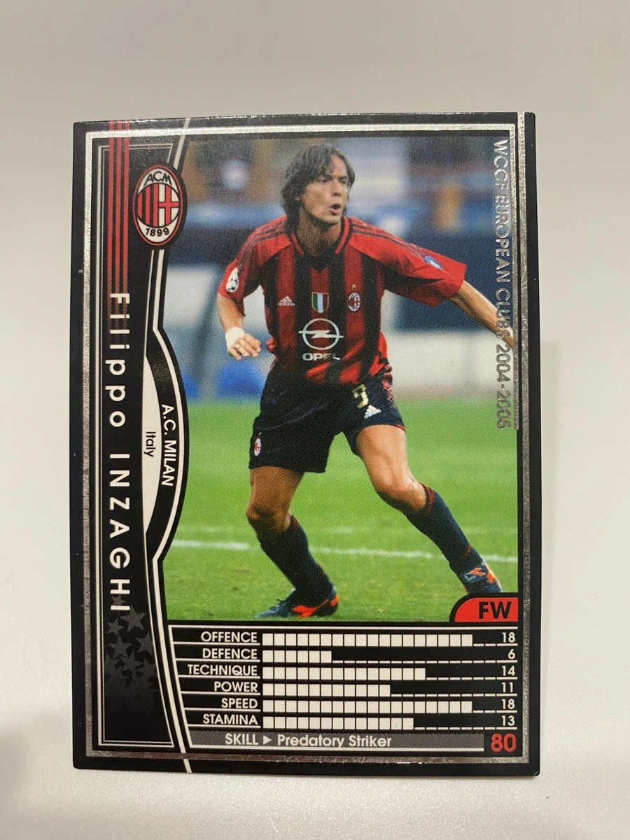 2004-05 Panini WCCF European Clubs - Filippo Inzaghi #157/224 for