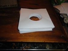 100 Pack 7" Record Inner Sleeves White ARCHIVAL Paper ACID FREE 45rpm 7 inch