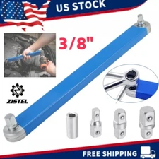 3/8" Offset Extension Wrench 15" Impact Ready Socket Tool Set with Adapters New