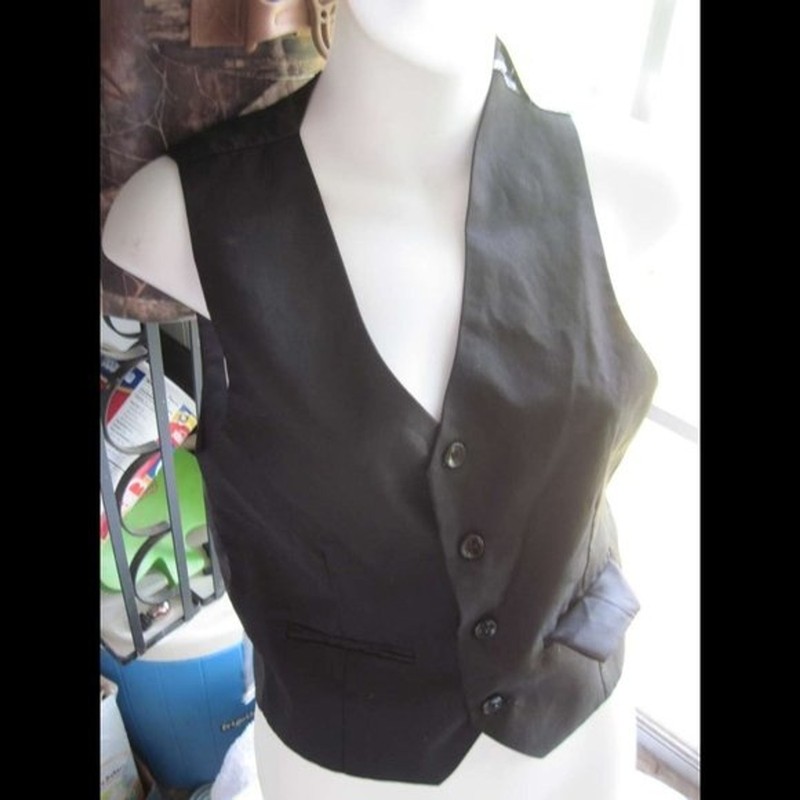 Little Kids Size 12 Black Dress Vest w/ Flaws Needs Repairs Freebie in a Bundle