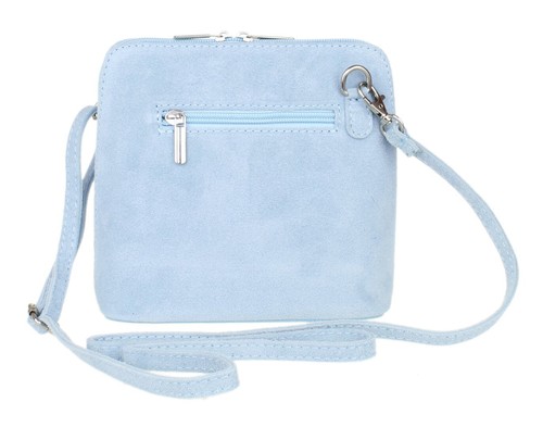 Women's Italian Suede Leather Cross Body Shoulder Bag Vera Pelle Mini Messenger - Picture 157 of 160