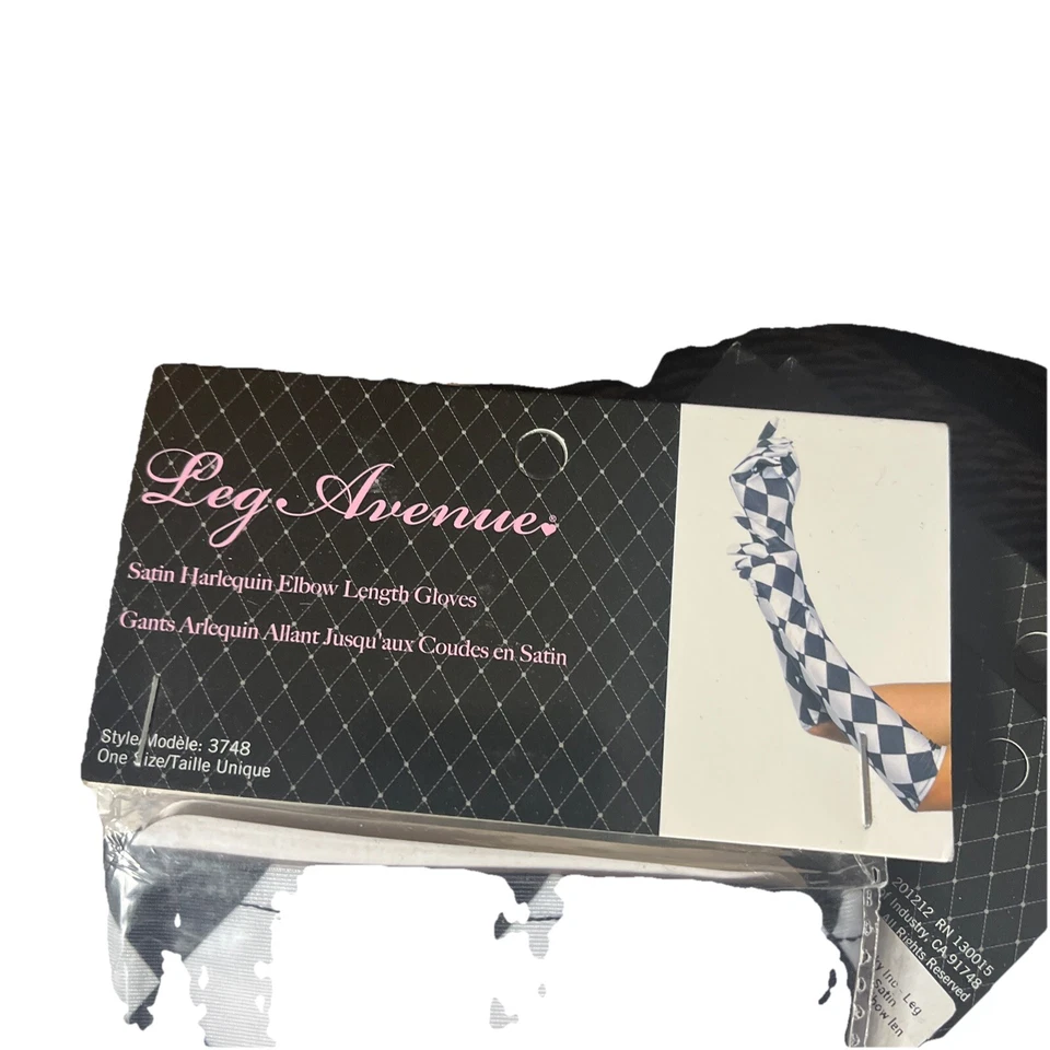 Guantes Arlequín Satinado Hasta el Codo Accesorio Avenue Foto 3 de 3