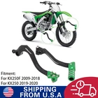 Gear Shift Lever+Rear Brake Pedal CNC For KX250F 2009-2018 KX250 2019-2020 Green
