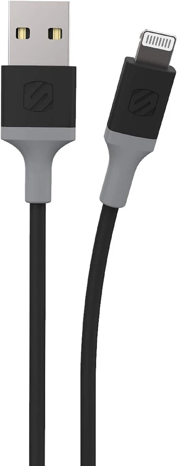 Scosche Strikeline USB-A to Apple 8-Pins Charge & Sync Cable - 4 FT - Black™ - Image 3 of 4