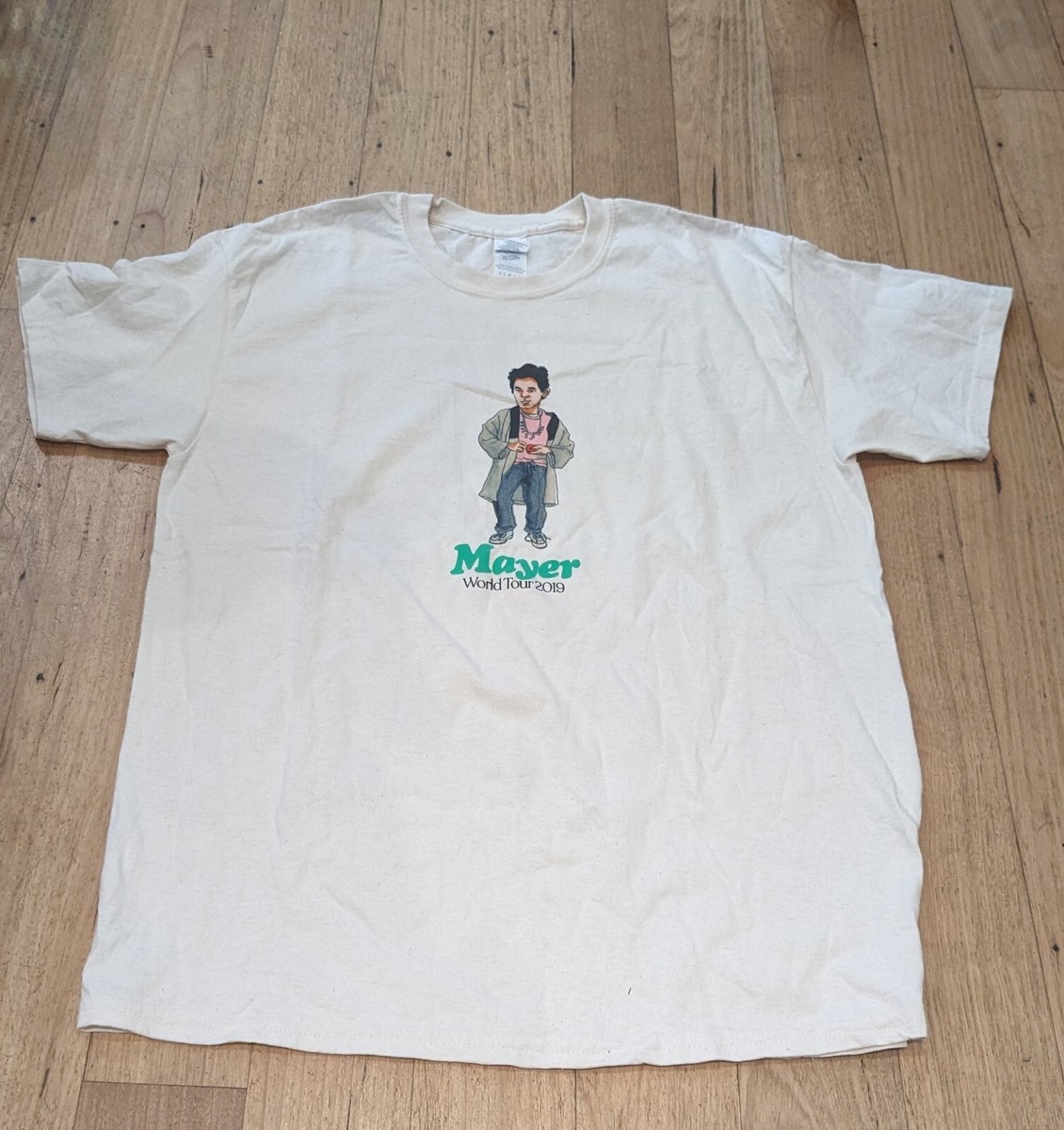 John Mayer World Tour 2019 Tシャツ John Mayer World Tour 2019 T-Shirt Double-Sided Sz S | eBay