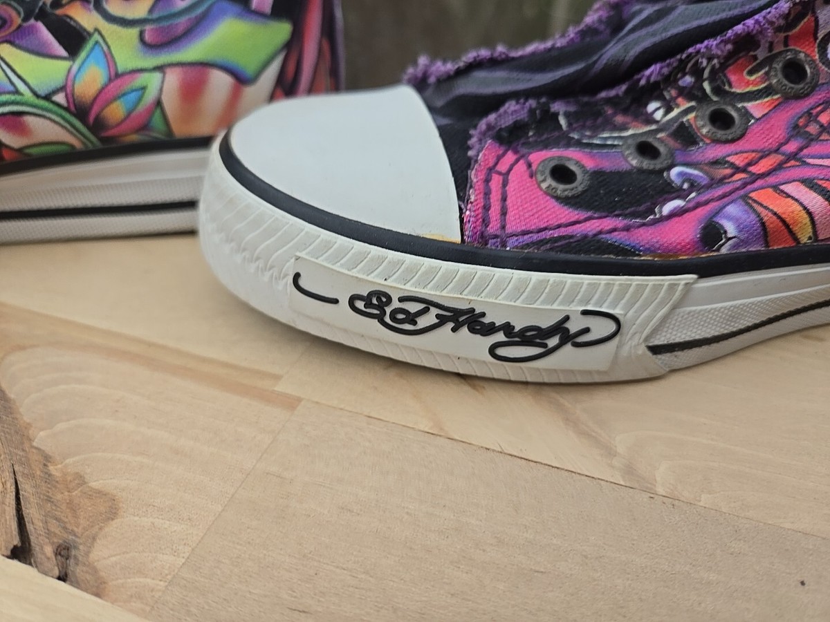 Ed Hardy Shoes Us Size 5 Womens 1 Pair Punk Style | eBay