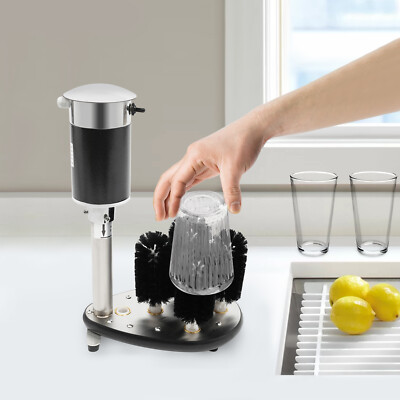 #ad #ad Electric Cup Cleaning Machine Commercial Cup Washer Wine Glass Cleaning Machine $361.70