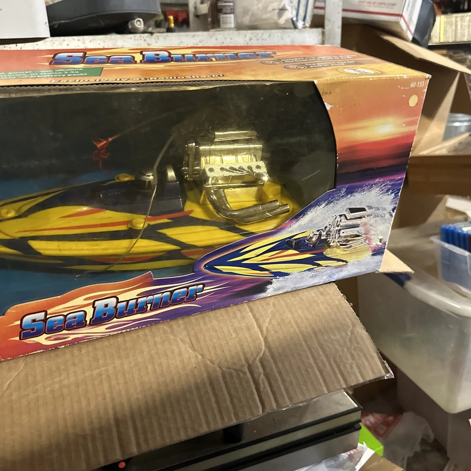 Vintage Radio Shack Radioshack RC Radio Control Sea Burner Boat NEW in BOX - Image 2 of 4