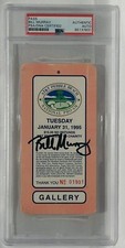 PSA DNA Bill Murray signed 1995 Pebble Beach National Pro Am Golf Pass Rare! ⛳️