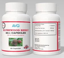 6 Pack Blushwood berry 20:1 Extract ebc 46 360 Capsule EXP JAN 2028