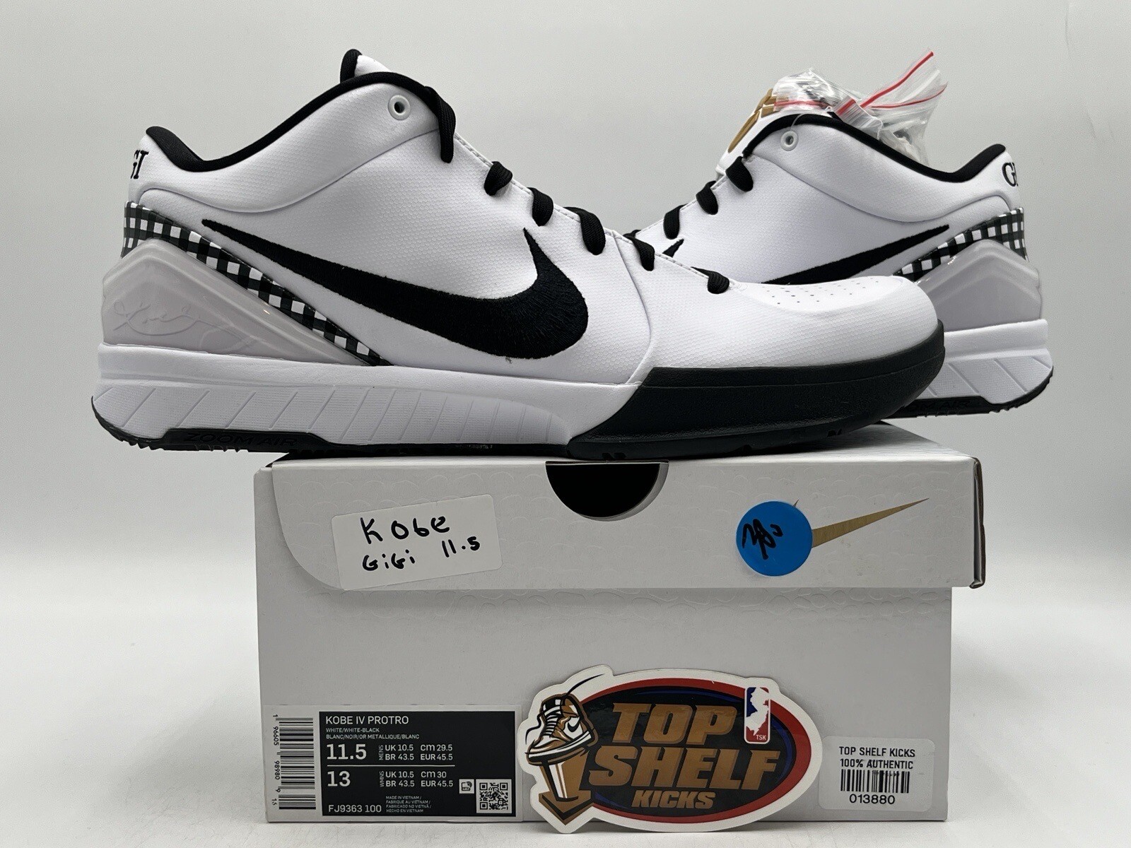 New Nike Kobe 4 Protro Mambacita Gigi Size 11.5 Rare Authentic Black