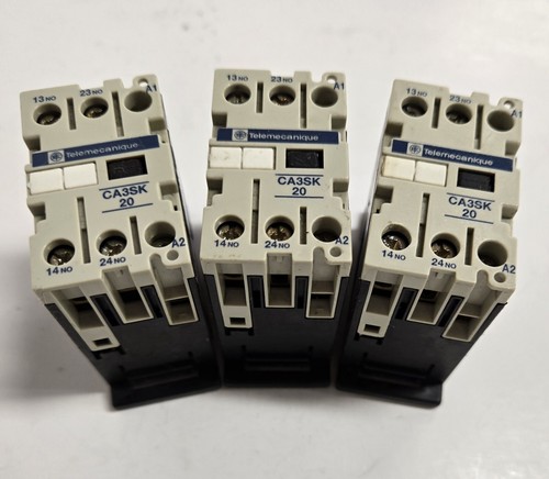 TELEMECANIQUE CA3SK20 AUXILIARY CONTACTOR. LOT OF 3.