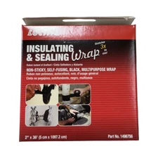 Loctite 2" x 36' Insulating & Sealing Wrap Non-Sticky Self-Fusing Black