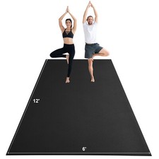 Exercise Mat Non Slip Yoga Mat Gym Fitness Pilate Workout Mat 12x6ft