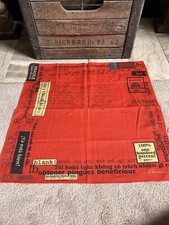 KANSAI men's 100 cotton pocket square - printed have to see - 18 x 18