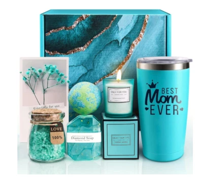 Mothers Day Gifts Box Set Unique Birthday Gift Basket for Moms from Daughter Son