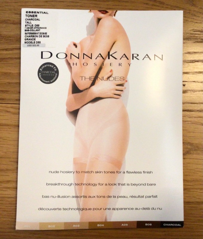 Donna Karan Hosiery The Nudes Essential Toner Color Charcoal Tall Style D55