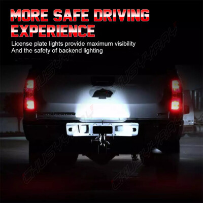 LED License Plate Light Pair Of White S - Fits Chevy Corvette, Cadillac, Buick, GMC Luces Led Para Autos