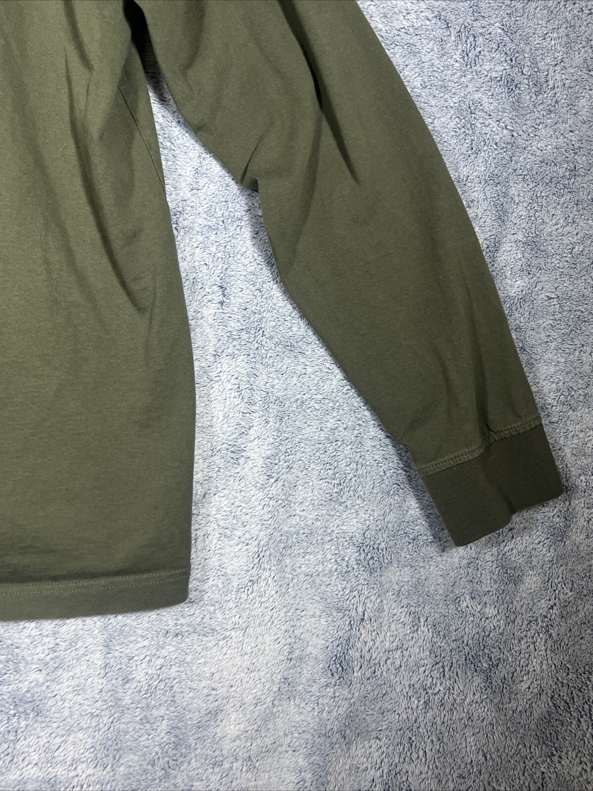 Levis Men's White Tab Dark Green Long Sleeve w/ Double Pockets Polo Shirt Size L thumbnail 19