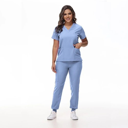 Hot New Scrub Set Medical Uniforms Doctor Surgery Overalls Beauty Salon Workwear - Picture 11 of 36