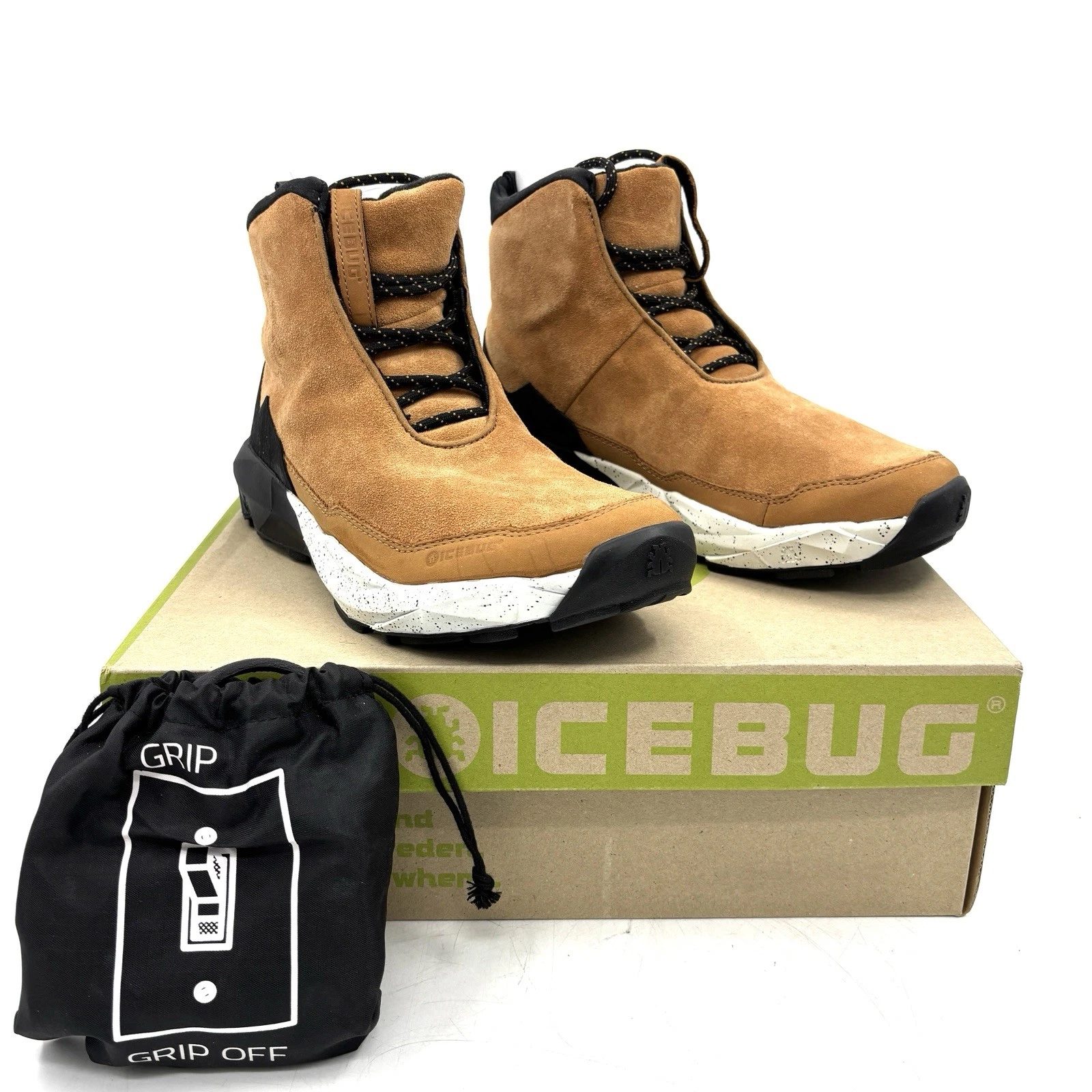 Icebug Now2 BUGweb Camel Color Winter Snow Boots Men's Size US 9 / EU 42