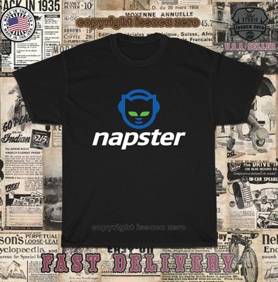 New Napster AI-Powered Music & Technology Logo Men's T-Shirt American Tee Shirt