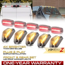 10Pcs LED Front+Rear Top Roof Running Lamps Lights For 2015-2024 Ram ProMaster