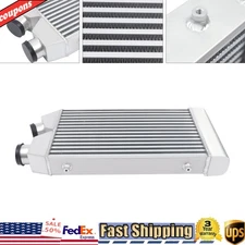 Universal Aluminum Intercooler Front Mount 2.5" Inlet&Outlet Same One Side