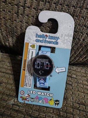 Hello Kitty And Friends LED Watch Round Light Blue Strap