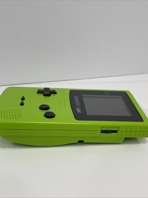 GAME BOY COLOR Nintendo Kiwi Lime Green W/ BOX & Inserts RARE