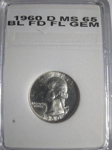 1960 d washington quarter uncirculated full luster gem