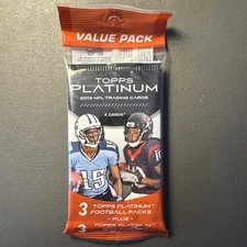 2013 Topps Platinum Football Sealed Value Pack (3 Exclusive Flame Refractors) 