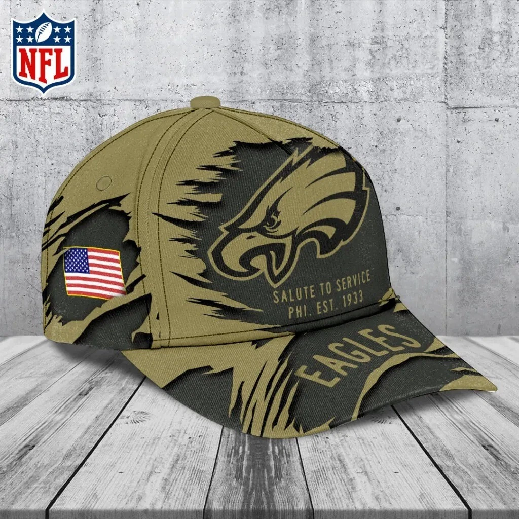 Eagles 2025 Salute to Service Baseball Cap