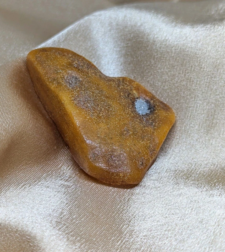 Ancien beurrier en pierre d'ambre brute ancien fossile en vrac naturel de... - Photo 3/4