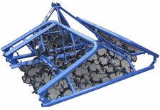 13FT Folding Grass Harrow Solid Star Tines CAT 2 Tractor Linkage